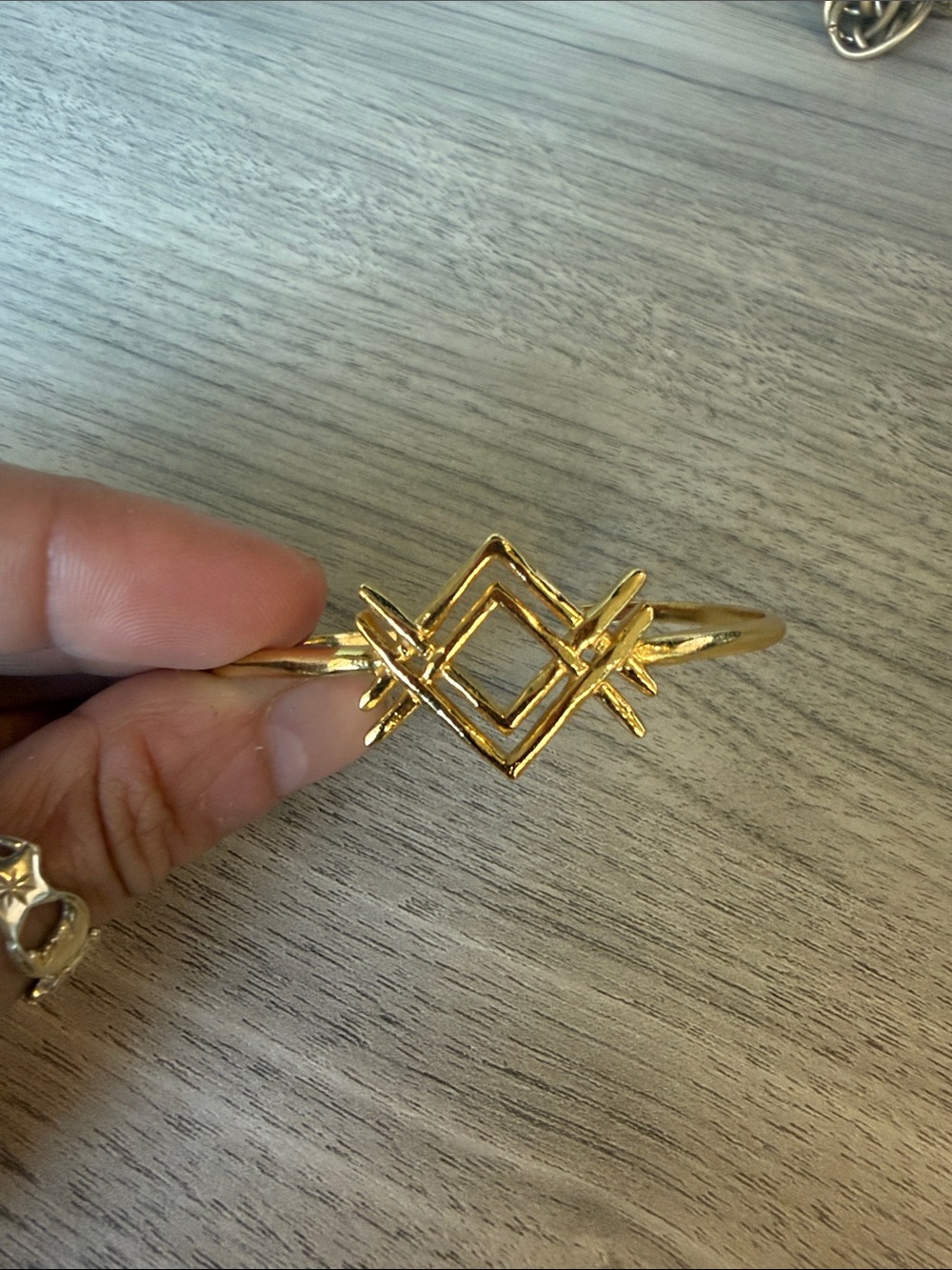 Gorjana Gold Geometric Open Cuff Bracelet